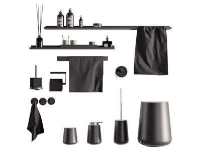 现代毛巾架 洗浴用品 卫浴小件3d模型 现代毛巾架 洗浴用品 卫浴小件