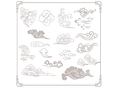 新中式祥云墙饰挂件