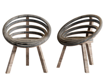 侘寂风休闲椅子