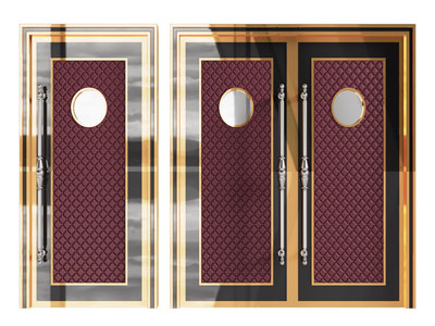 现代轻奢KTV单扇平开门 双开门