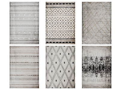 现代长方形地毯3d模型 现代长方形地毯