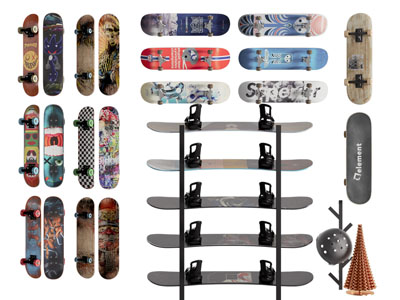 现代滑板车体育设备3d模型 现代滑板车体育设备