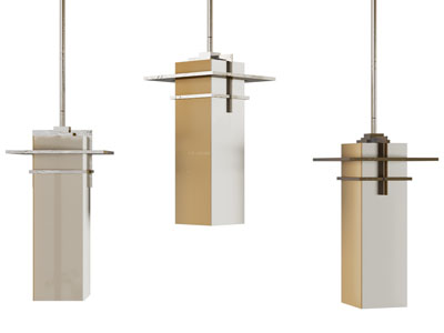 新中式长方体垂线吊灯