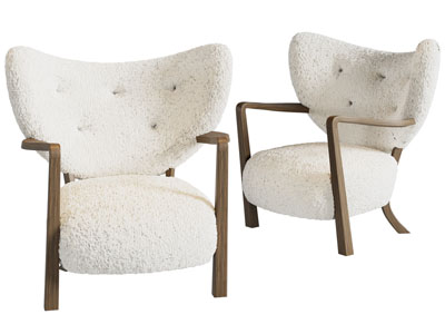 侘寂风休闲椅子