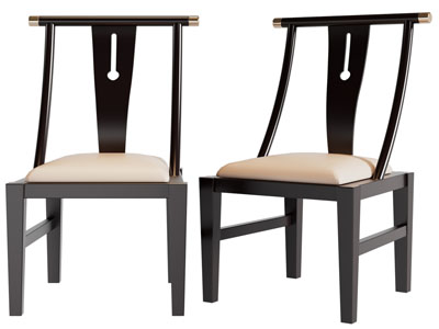 新中式实木休闲椅子、餐椅