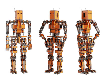 现代机器人3d模型 现代机器人