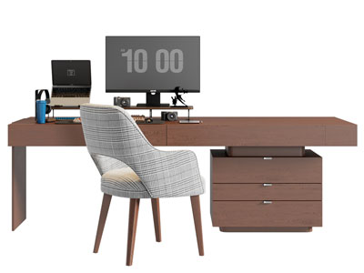 现代电脑书桌椅组合