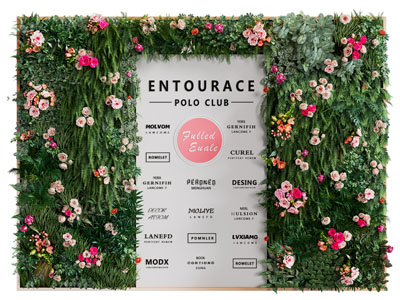 现代花卉植物墙 LOGO墙