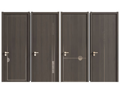 新中式单扇实木平开门