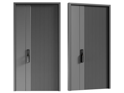 现代子母入户平开门