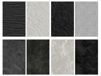 现代文化石岩板背景墙