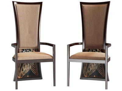 新中式高靠背休闲椅子、扶手椅子