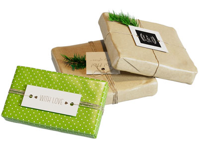 新中式牛皮纸包装礼物、礼品