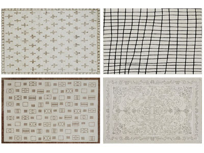 现代带花纹的长方形地毯3d模型 现代带花纹的长方形地毯