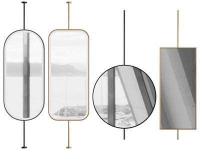 现代轻奢装饰镜、旋转镜、智能镜