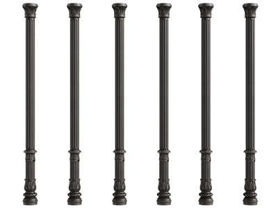 欧式黑色圆形罗马柱子