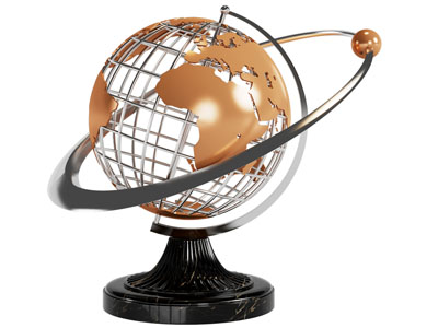 现代镂空地球仪