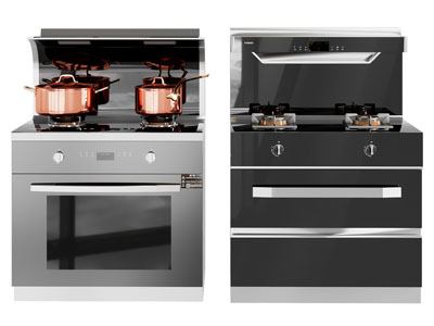 现代集成灶3d模型 现代集成灶