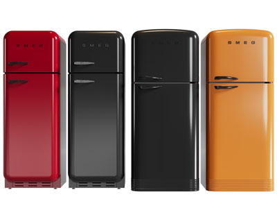 现代迷你糖果色电冰箱3d模型 现代迷你糖果色电冰箱