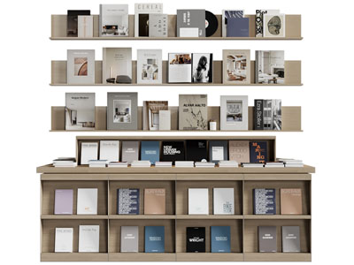 现代书店书架、书柜