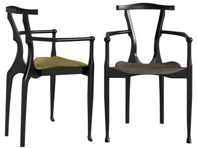 新中式扶手椅子、休闲椅子