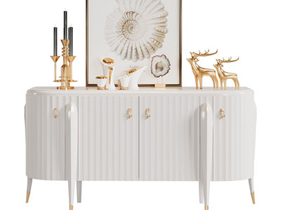 现代轻奢玄关柜、边柜