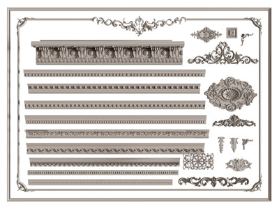 欧式雕花、石膏线、角线