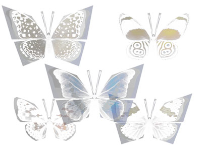 现代蝴蝶墙饰挂件