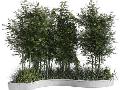 现代花坛花草景观园艺小品