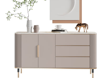 现代轻奢玄关柜、边柜