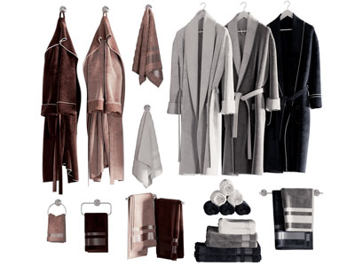 现代毛巾、浴衣