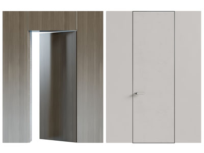 现代隐形平开门