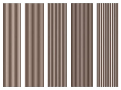 现代竖纹木质吸音板、护墙板