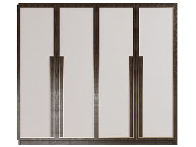 新中式衣柜3d模型 新中式衣柜