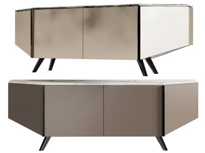 现代切角电视柜