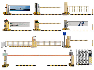 现代收费杆、门挡、伸缩门
