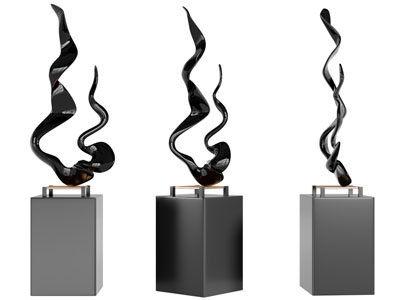 现代飘带雕塑雕刻3d模型 现代飘带雕塑雕刻