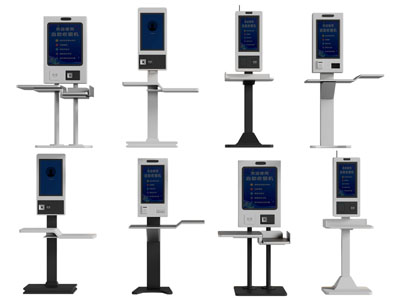现代超市自助智能收款一体机3d模型 现代超市自助智能收款一体机