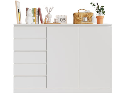 现代玄关鞋柜、摆件组合