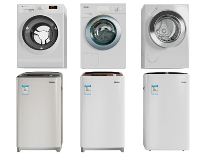 现代全自动洗衣机3d模型 现代全自动洗衣机