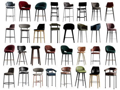 现代吧椅组合