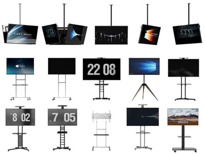 现代支架电视机3d模型 现代支架电视机