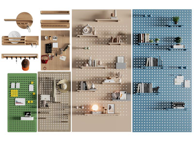 现代墙面洞洞眼墙饰挂件