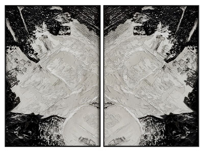现代黑白抽象装饰挂画3d模型 现代黑白抽象装饰挂画