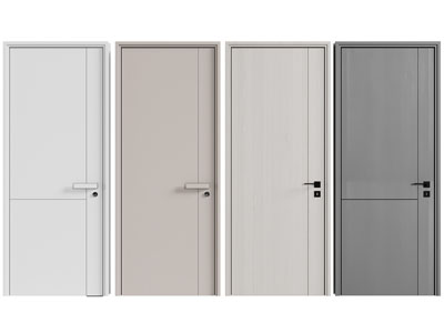 现代单扇平开门