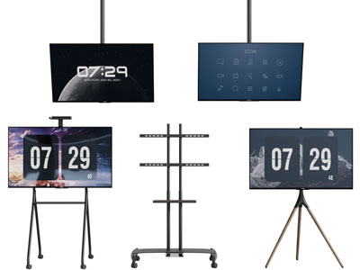 现代支架上的电视机3d模型 现代支架上的电视机