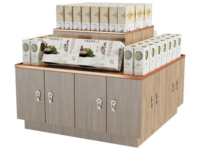 新中式礼盒货架、摆台、展台3d模型 新中式礼盒货架、摆台、展台