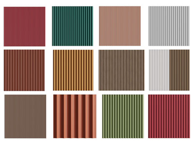 现代条纹吸音板、护墙板、背景墙