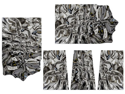 现代立体水纹墙饰挂件