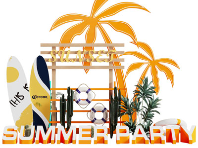 现代夏季主题美陈